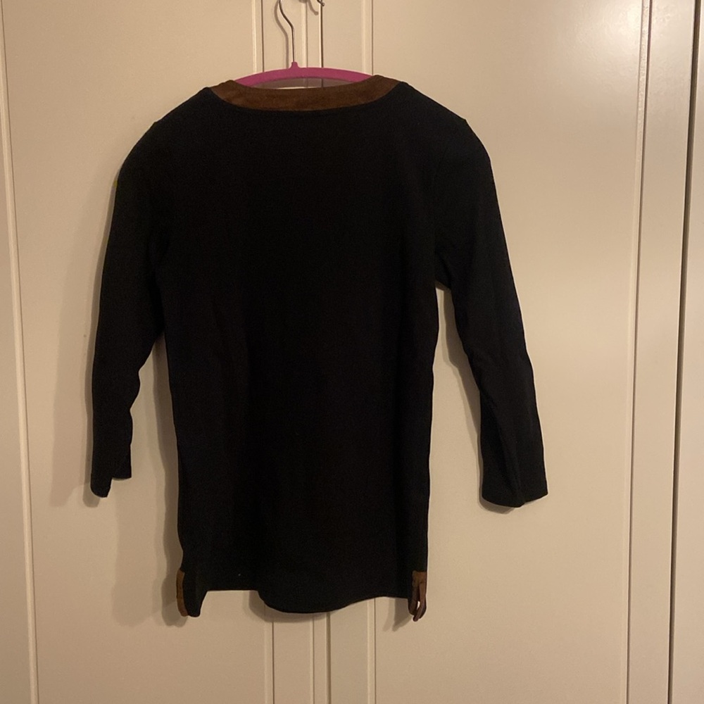 Cotton knit black shirt - Picture 4 of 6